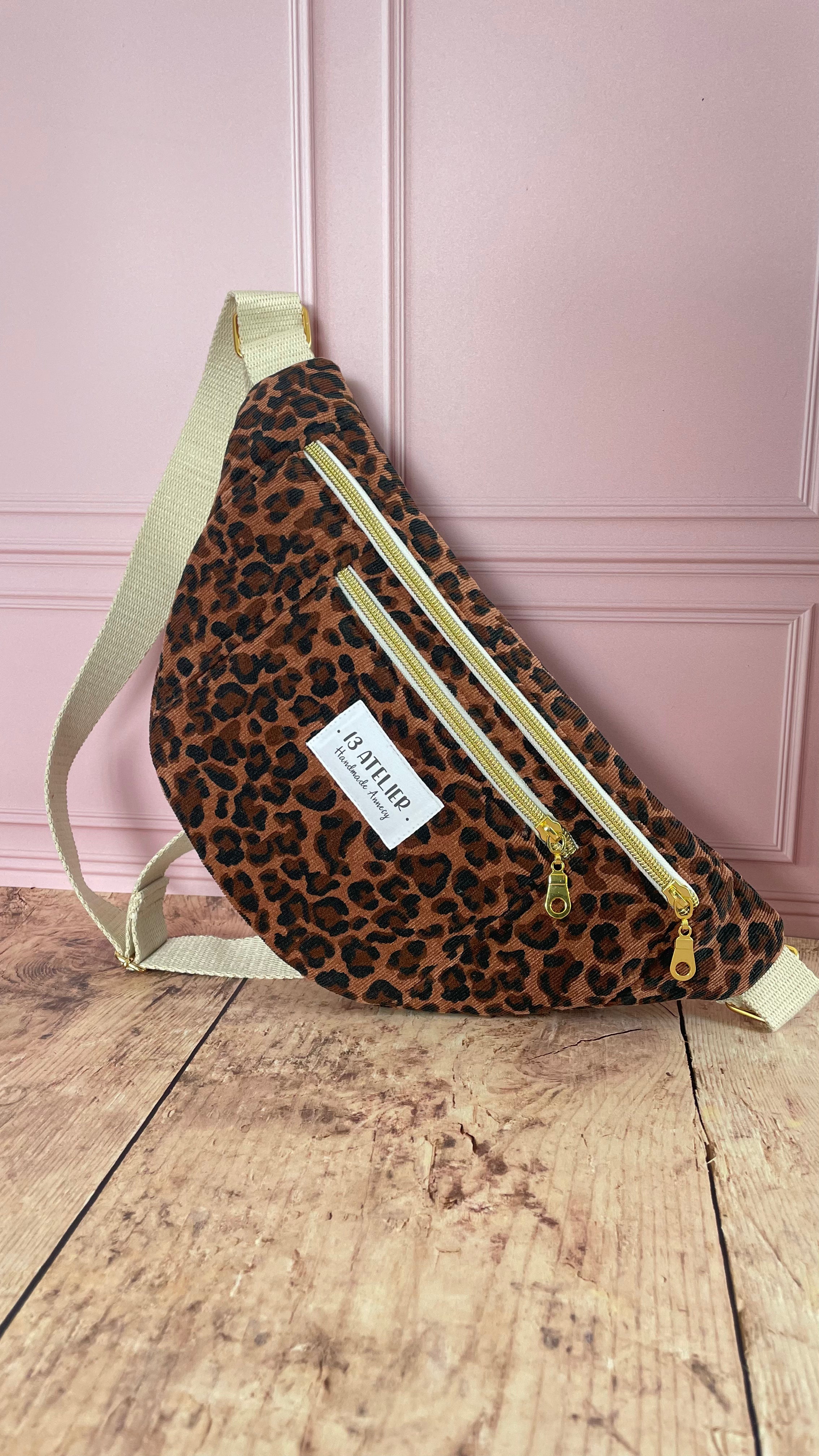 Sac banane léopard