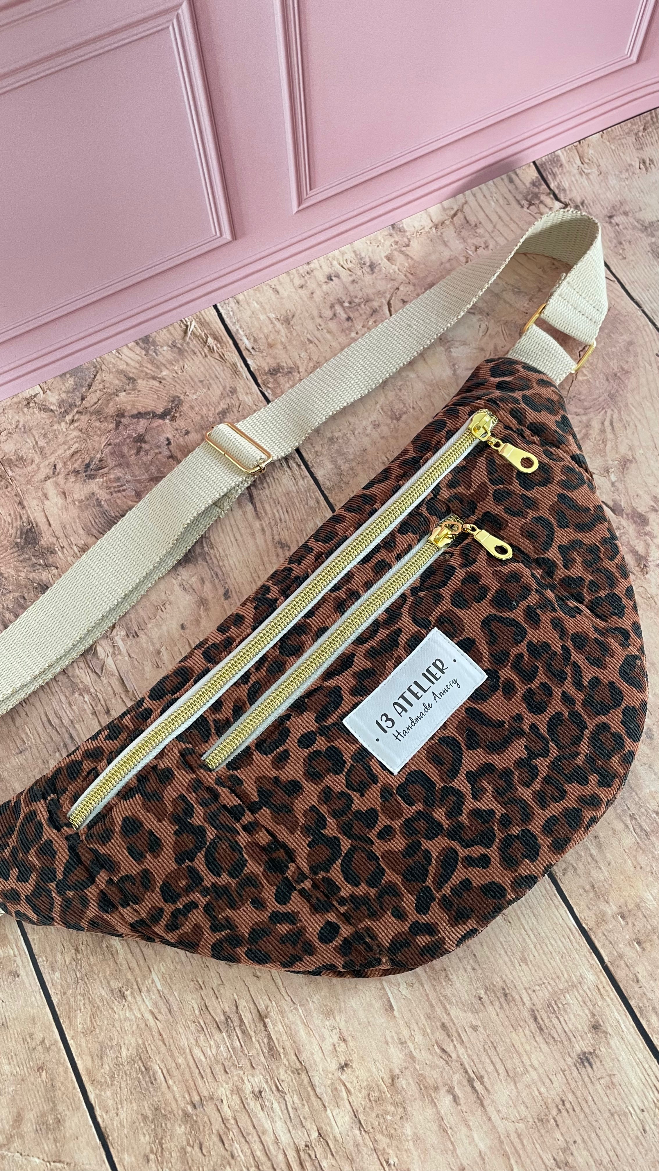Sac banane léopard