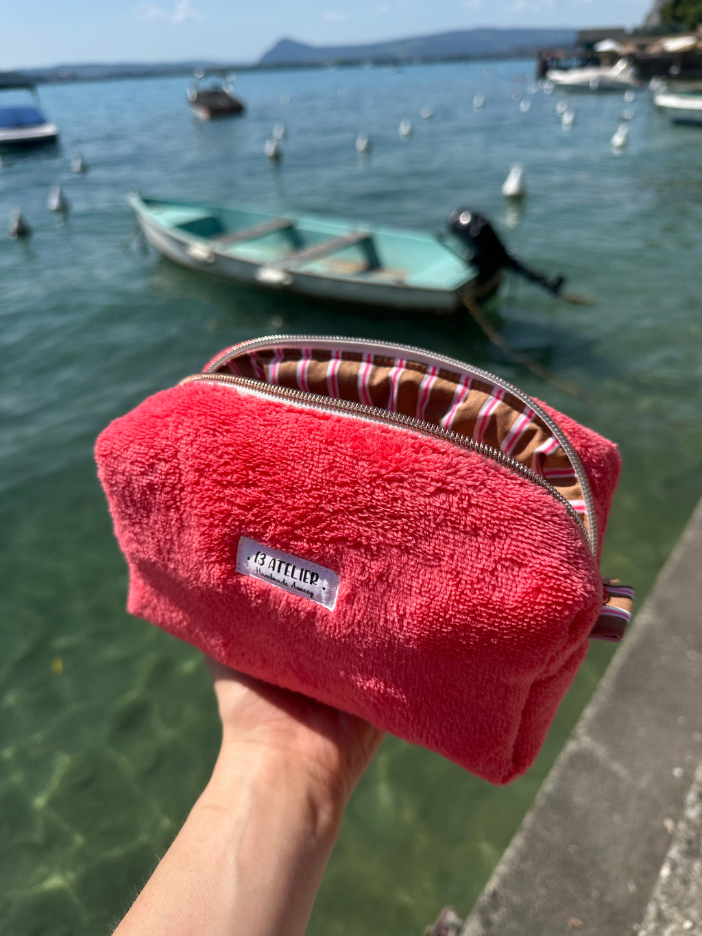 Trousse éponge rose 2