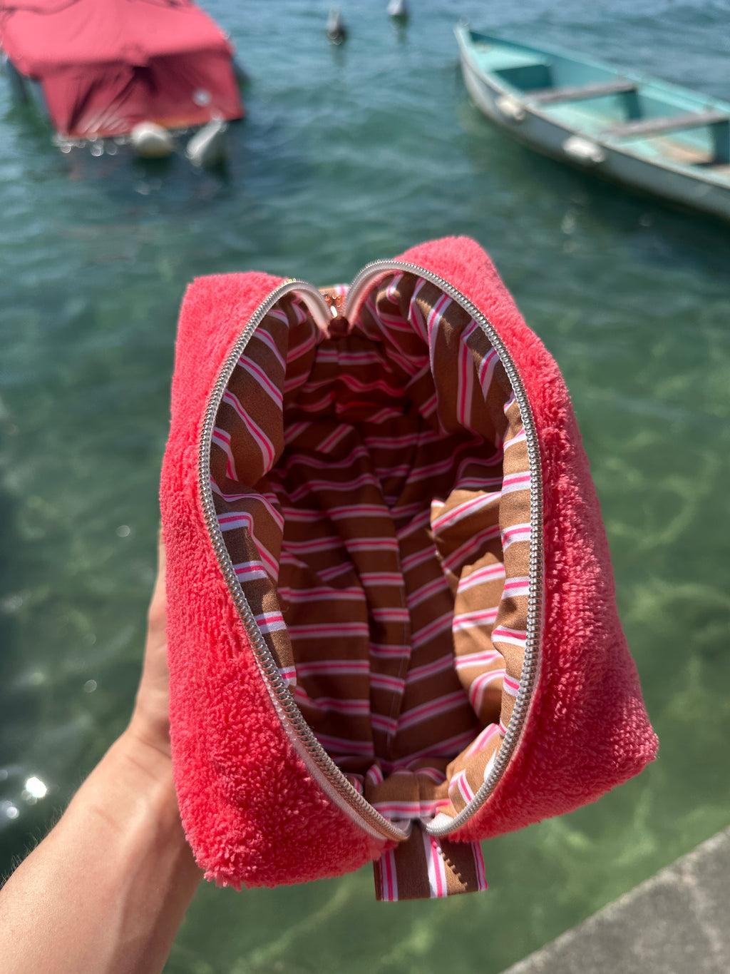 Trousse éponge rose 2