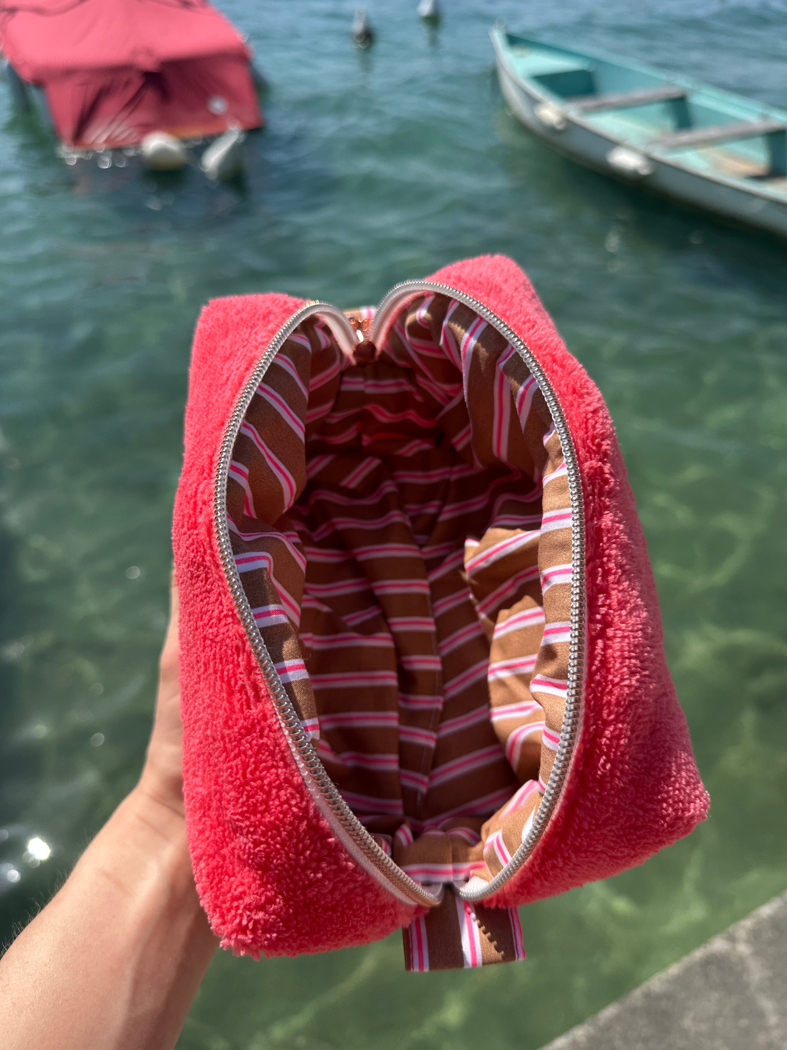 Trousse éponge rose 2