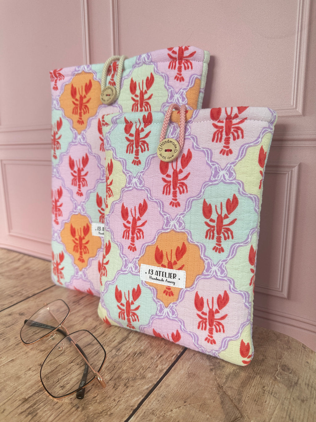 Pochette à livre homard