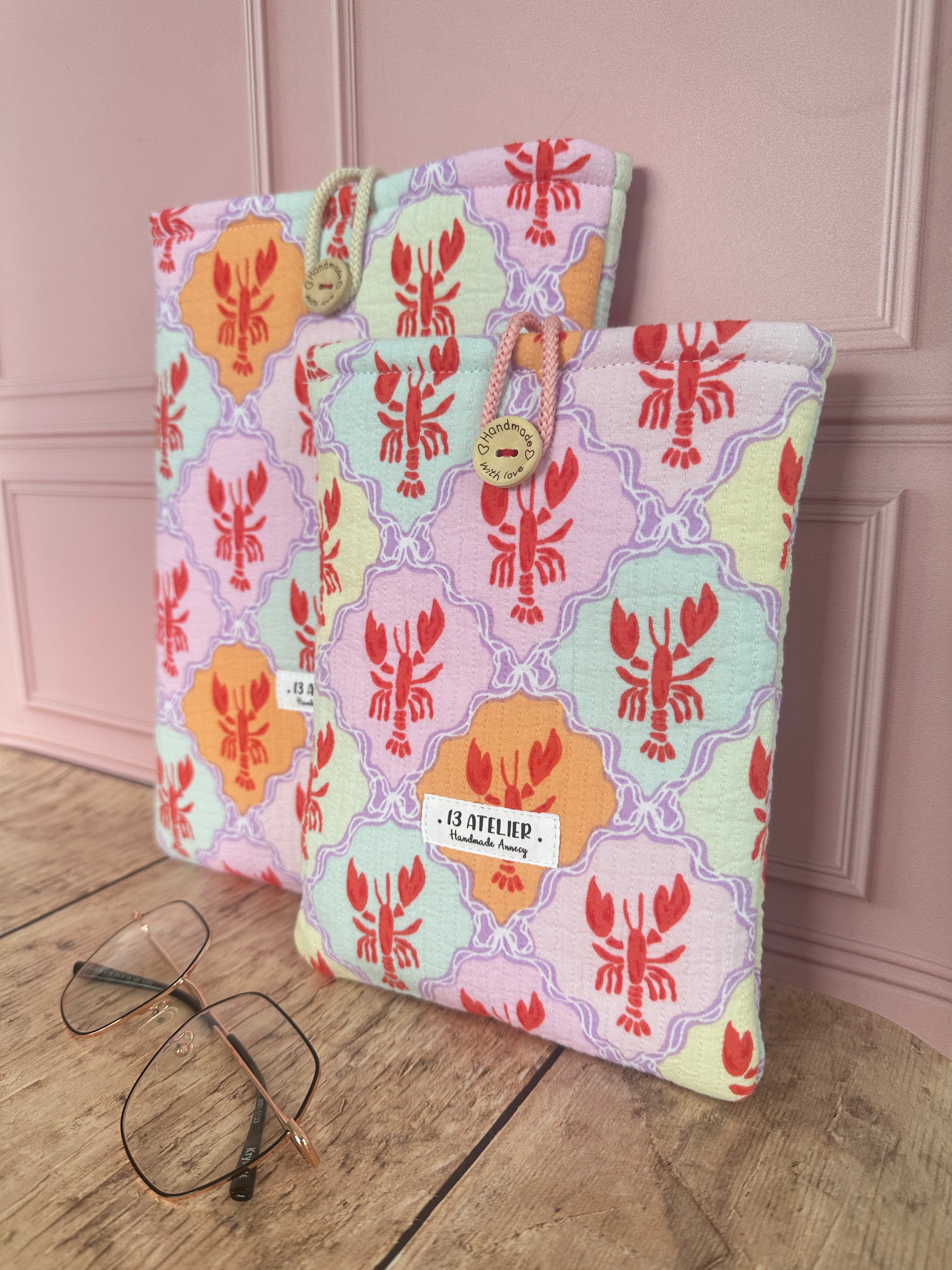 Pochette à livre homard