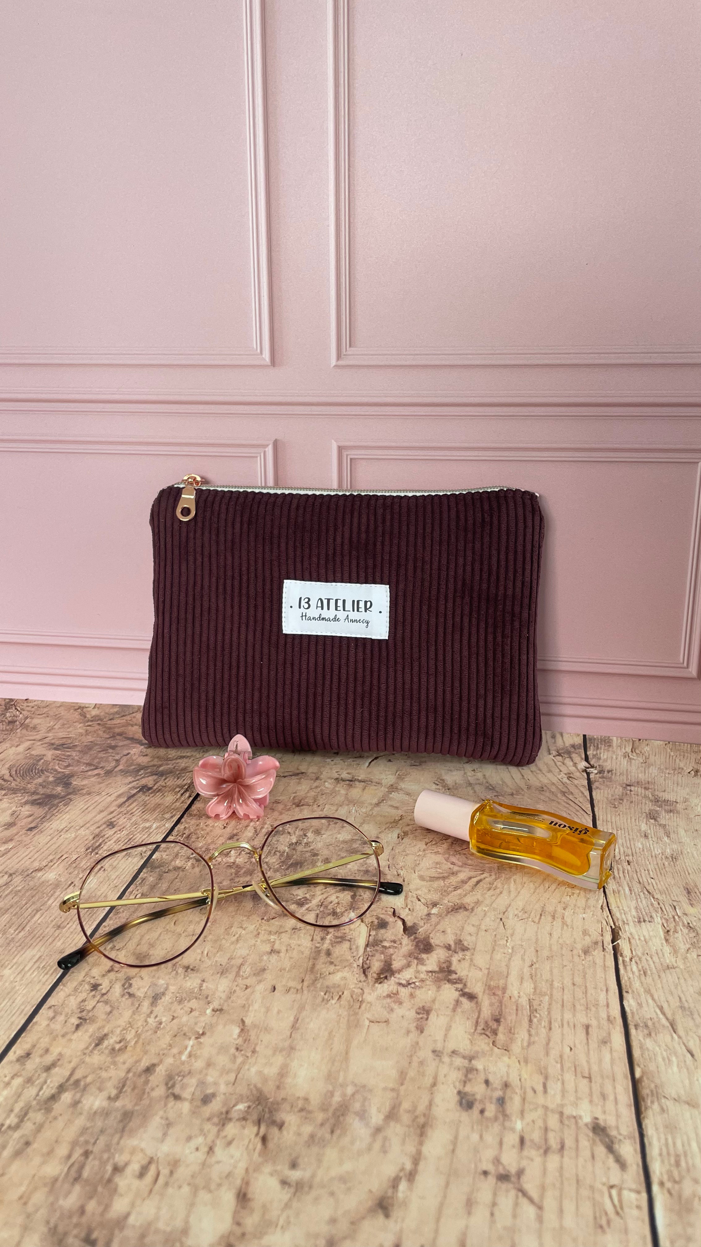Pochette plate prune