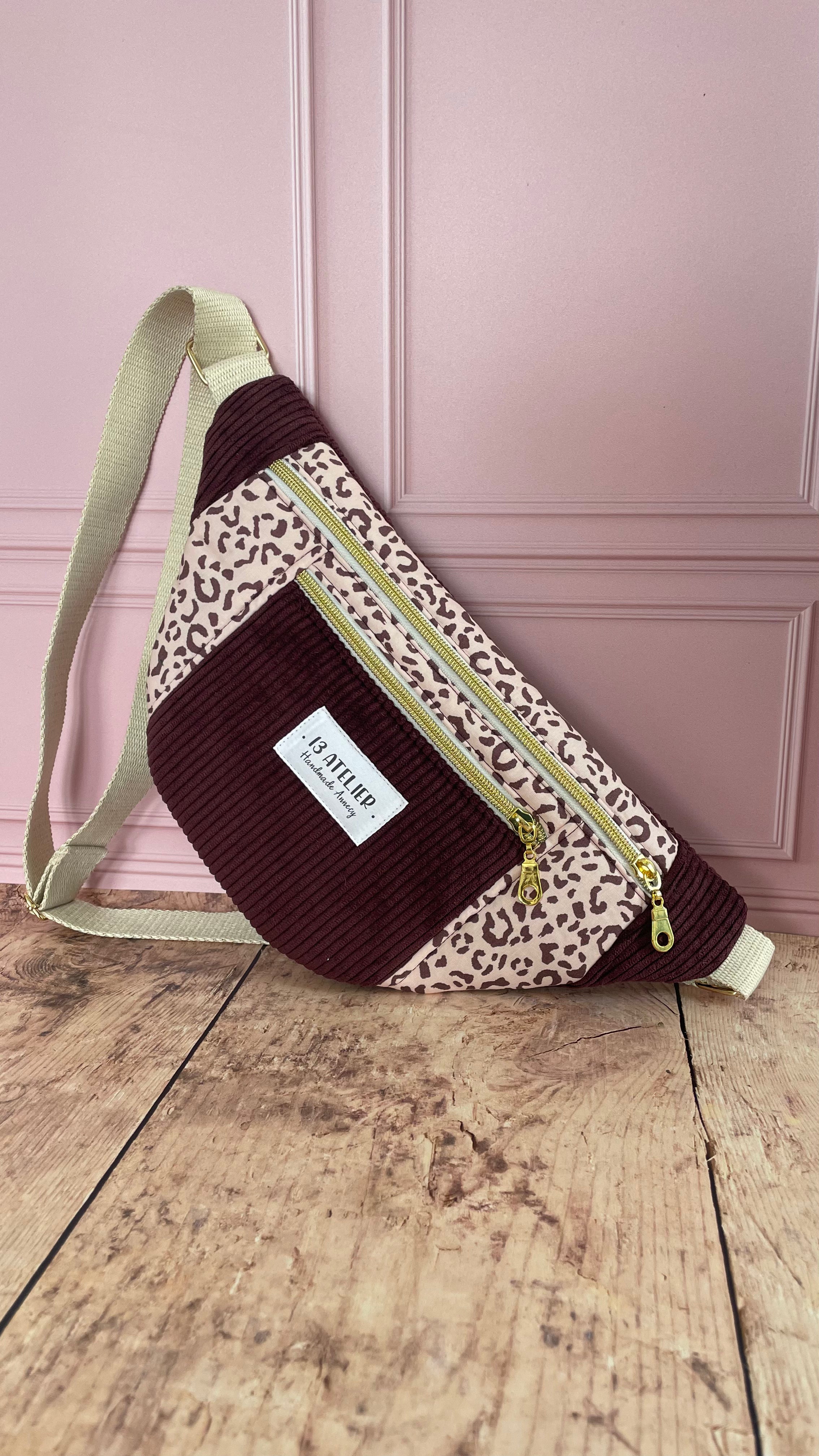 Sac bi matière léopard