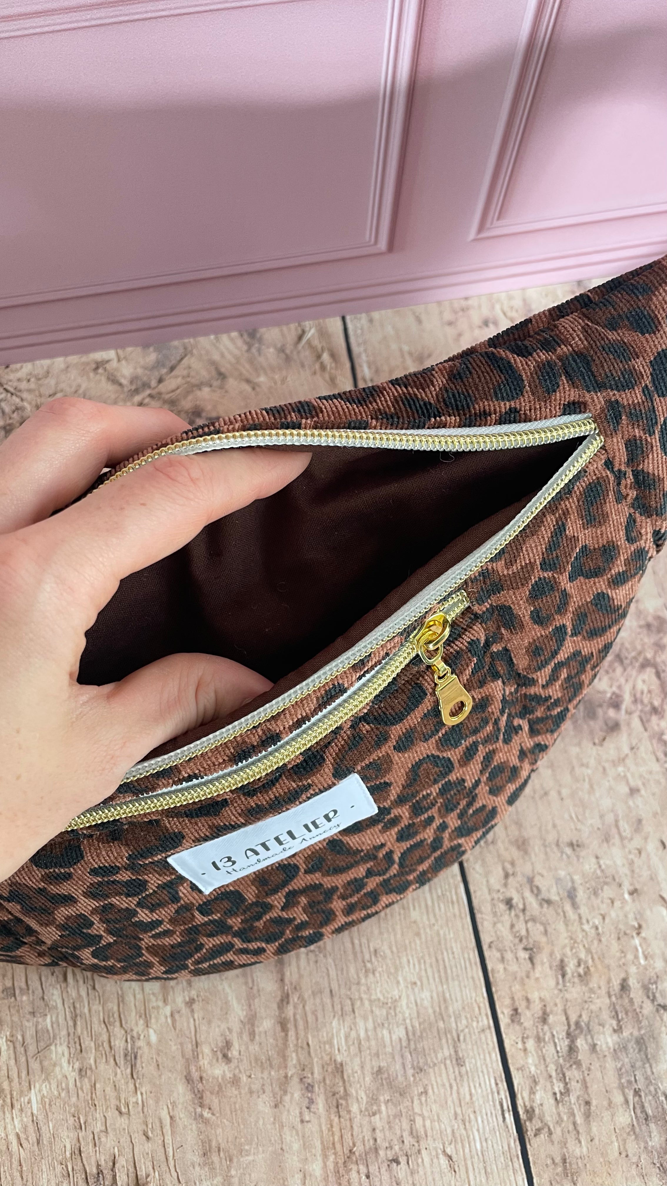 Sac banane léopard