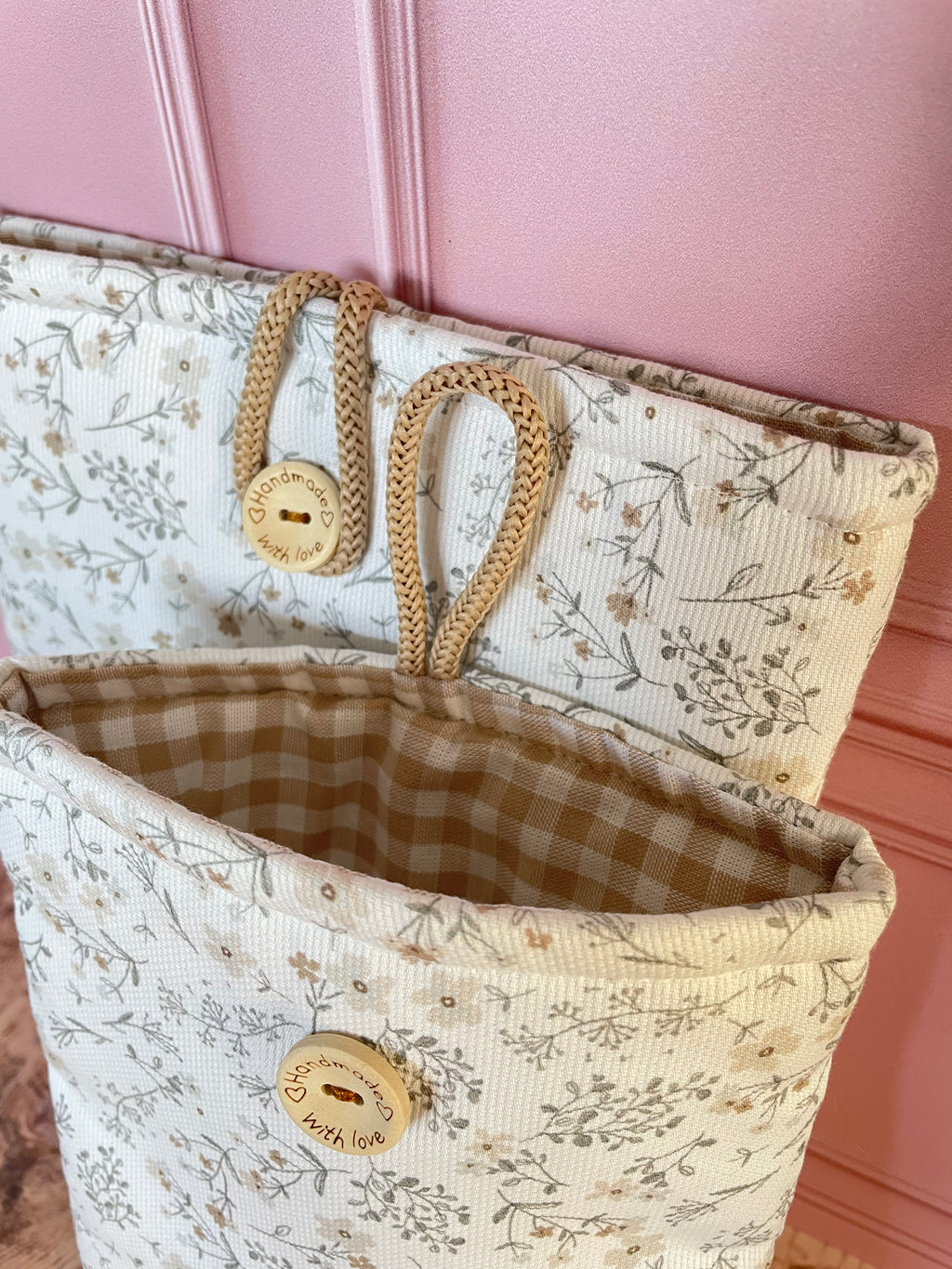 Pochette à livre fleurs d'hiver