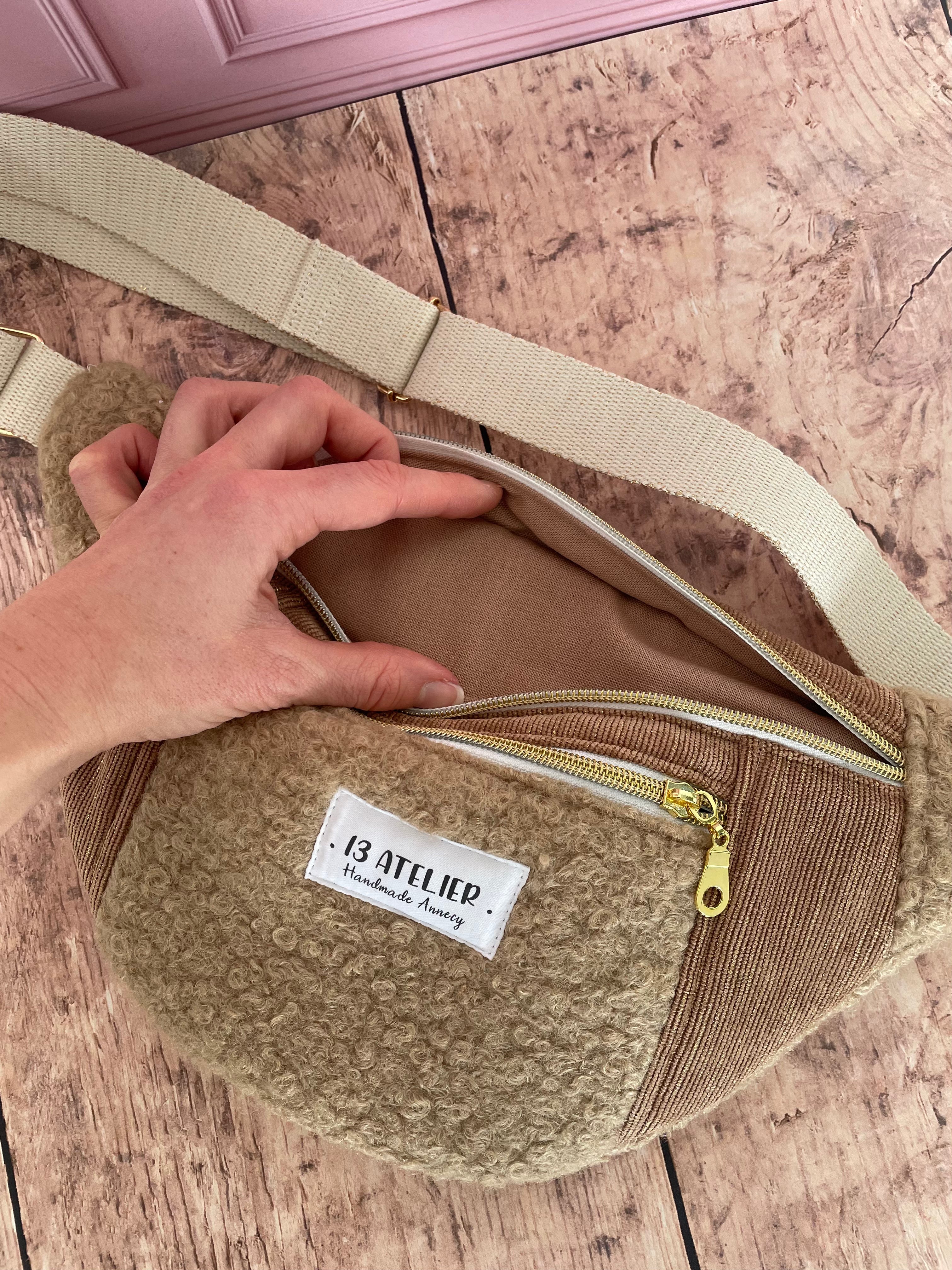 Sac banane bi matière lurex