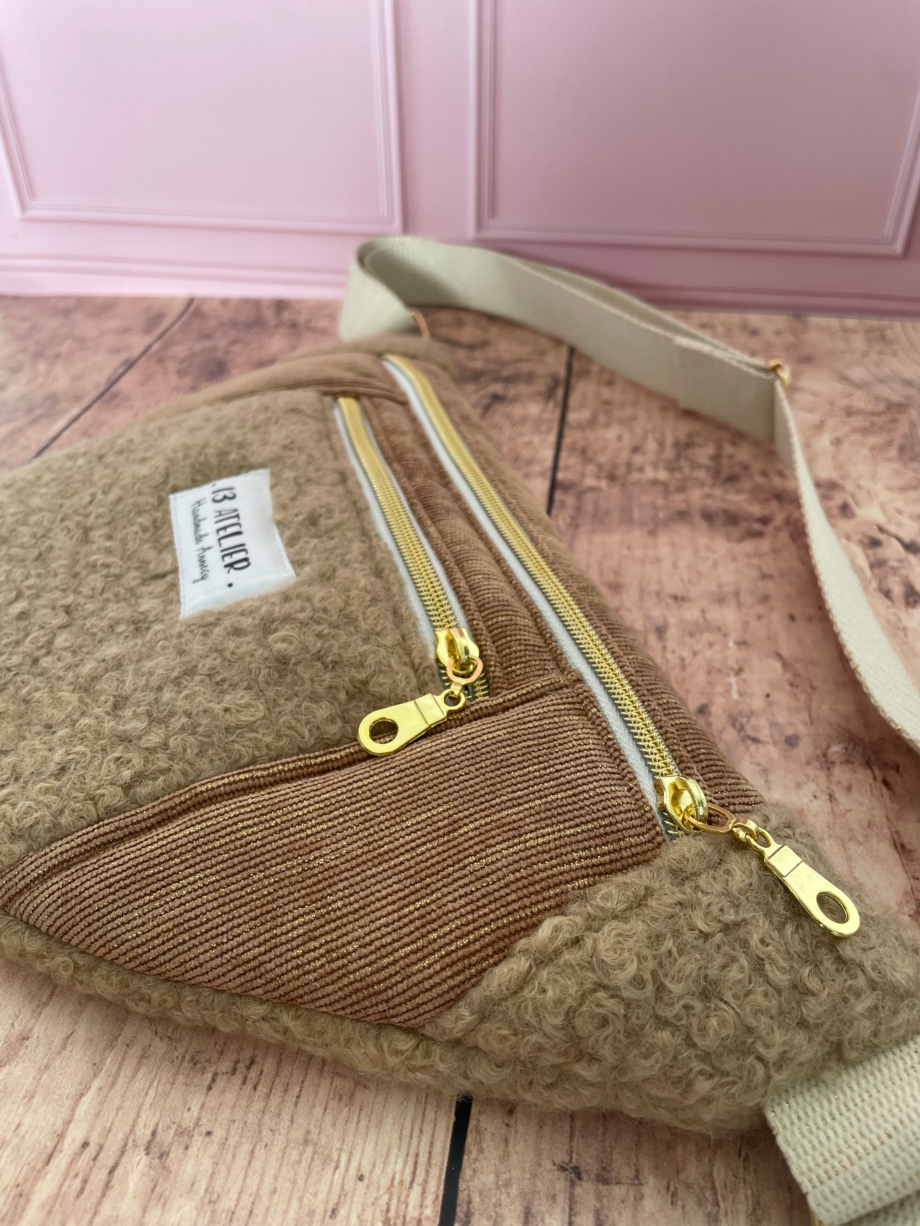 Sac banane bi matière lurex