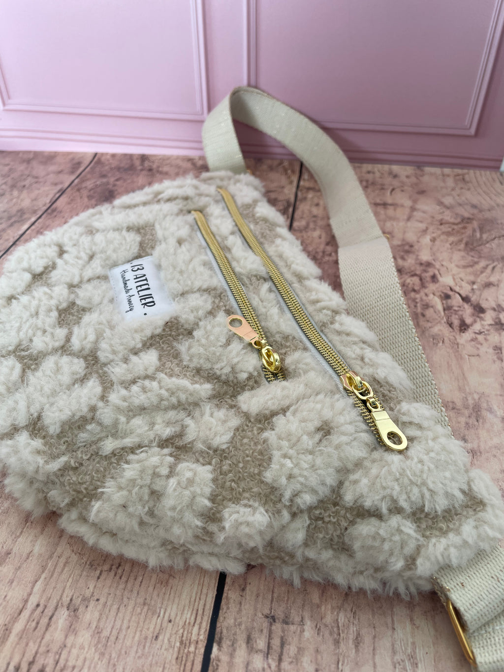 Sac banane doudou léopard