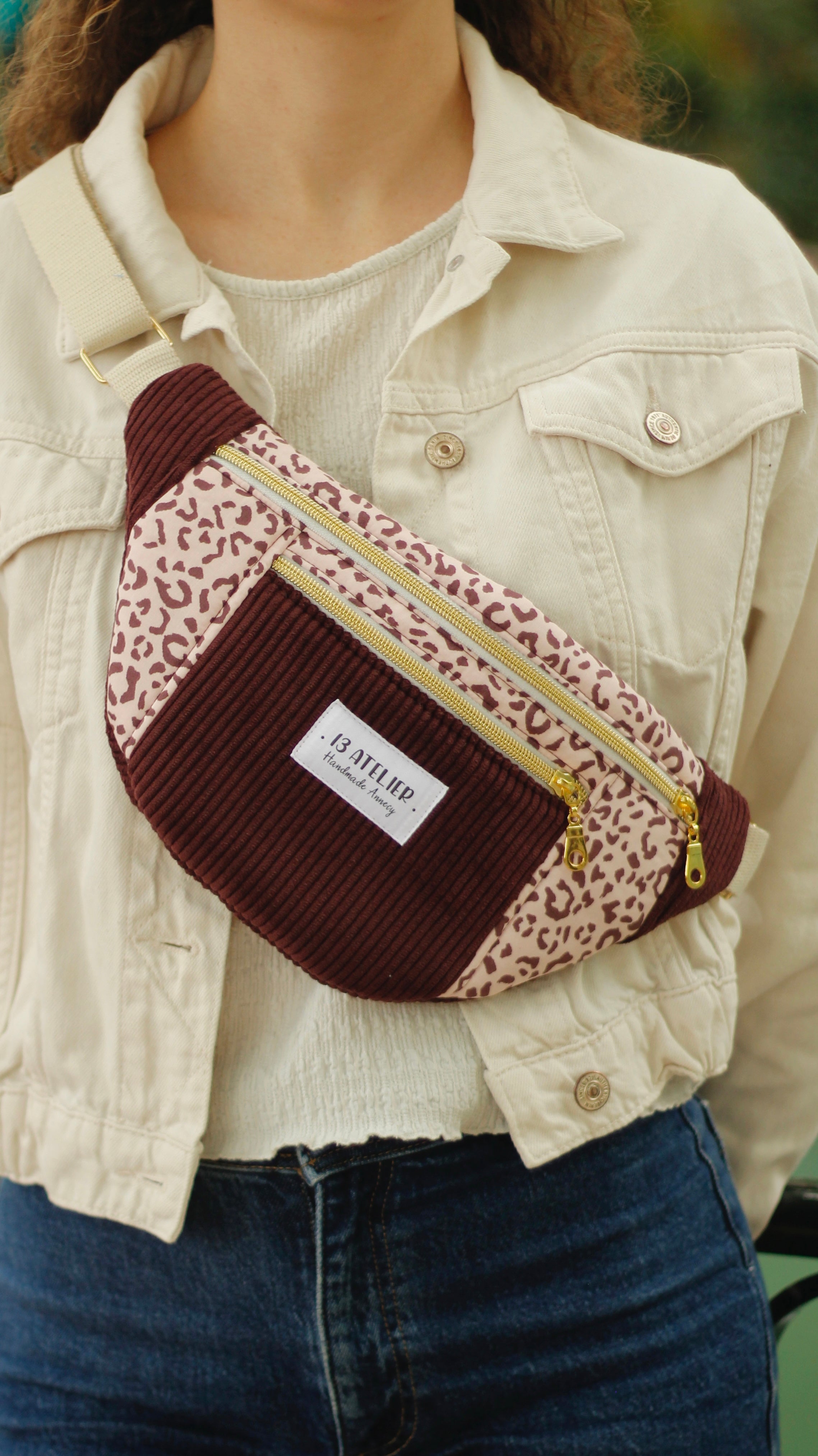 Sac bi matière léopard