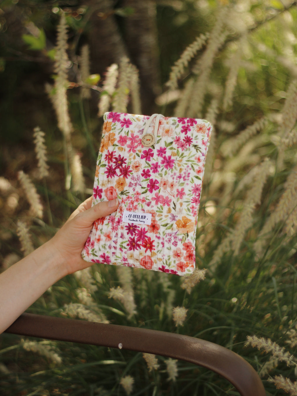 Pochette à livre fleurs d'été