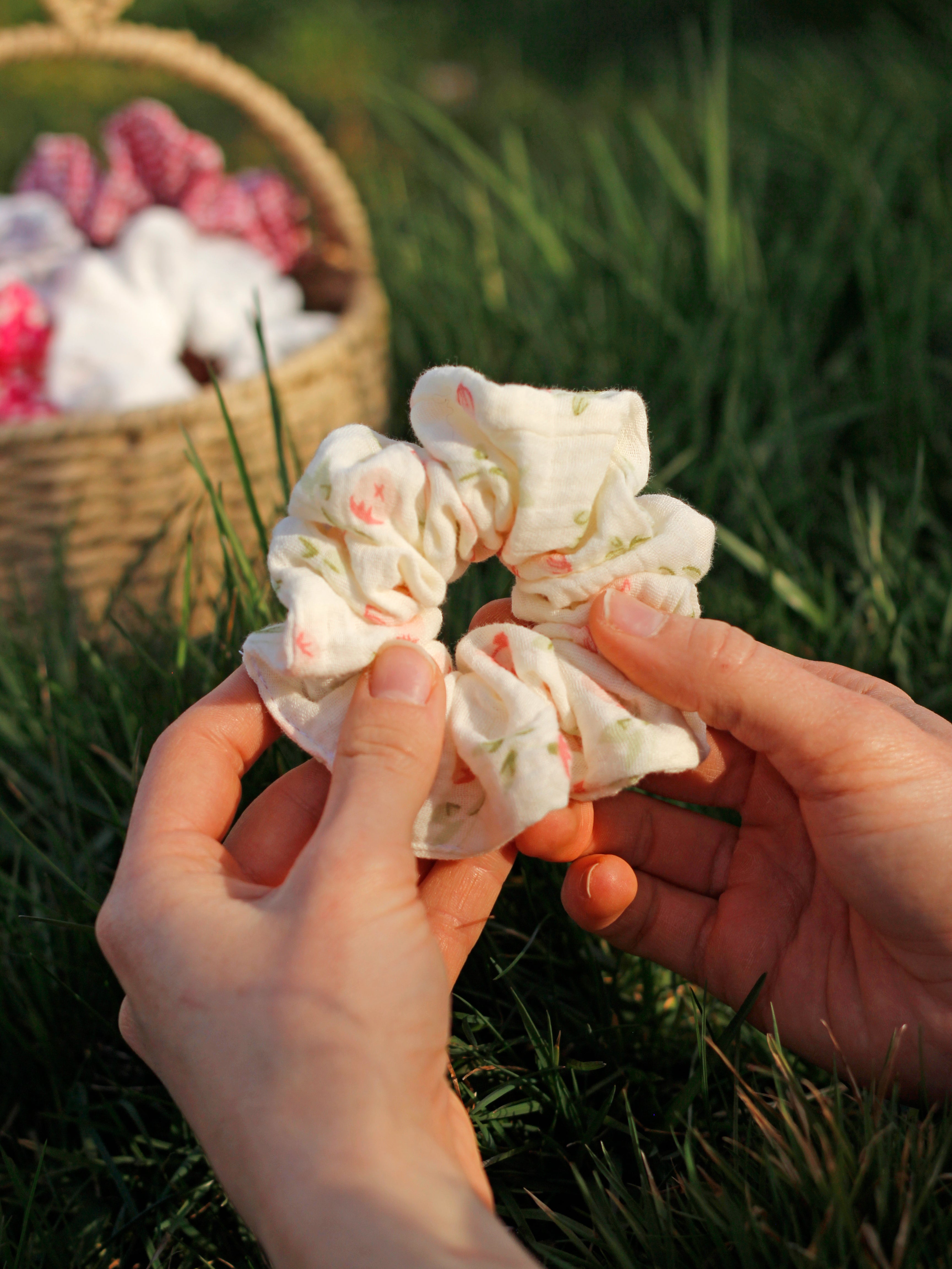 Chouchou fleurs de printemps