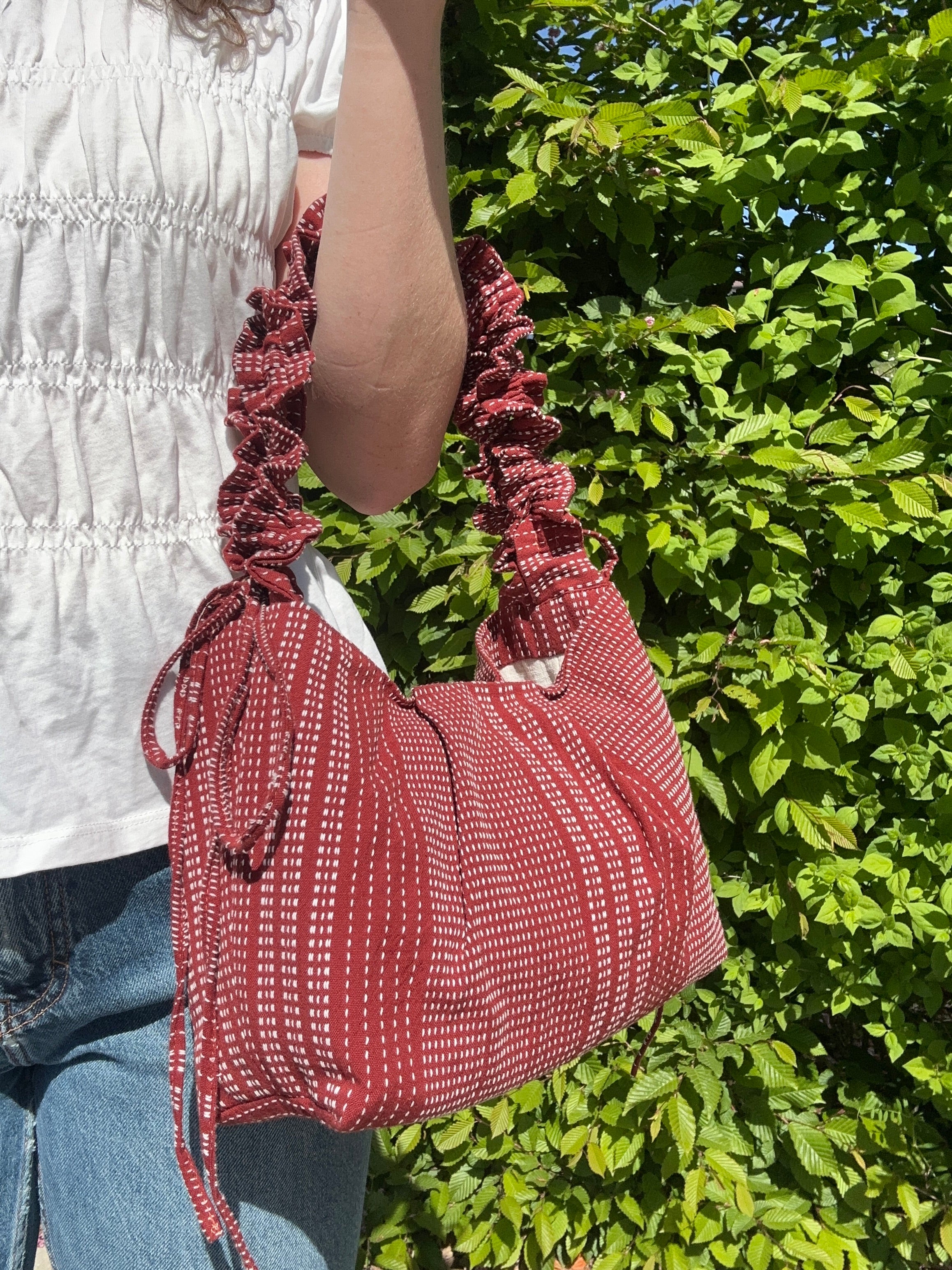 Mimi bag terracotta tissé