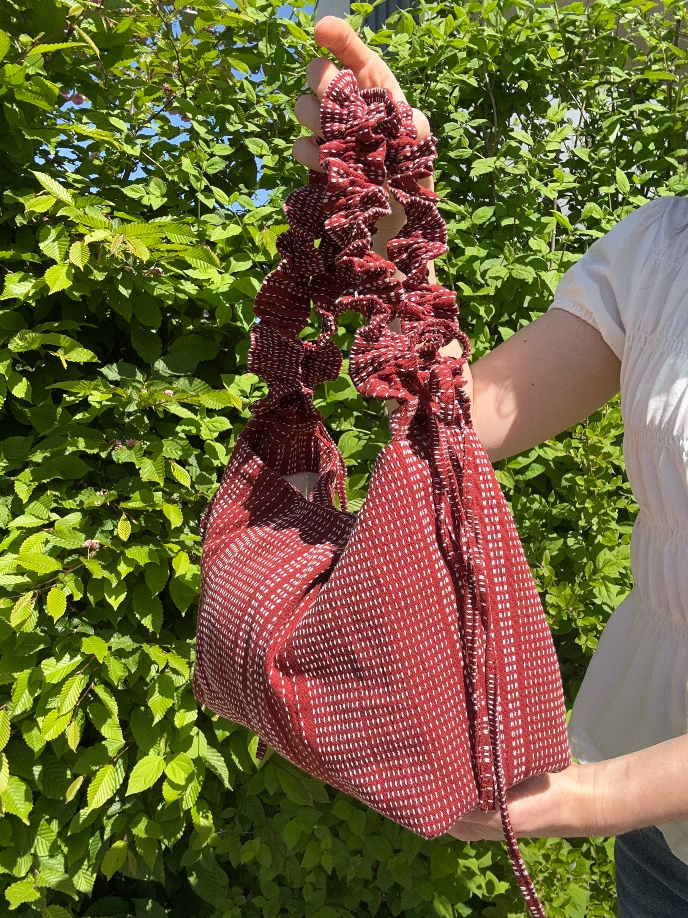 Mimi bag terracotta tissé