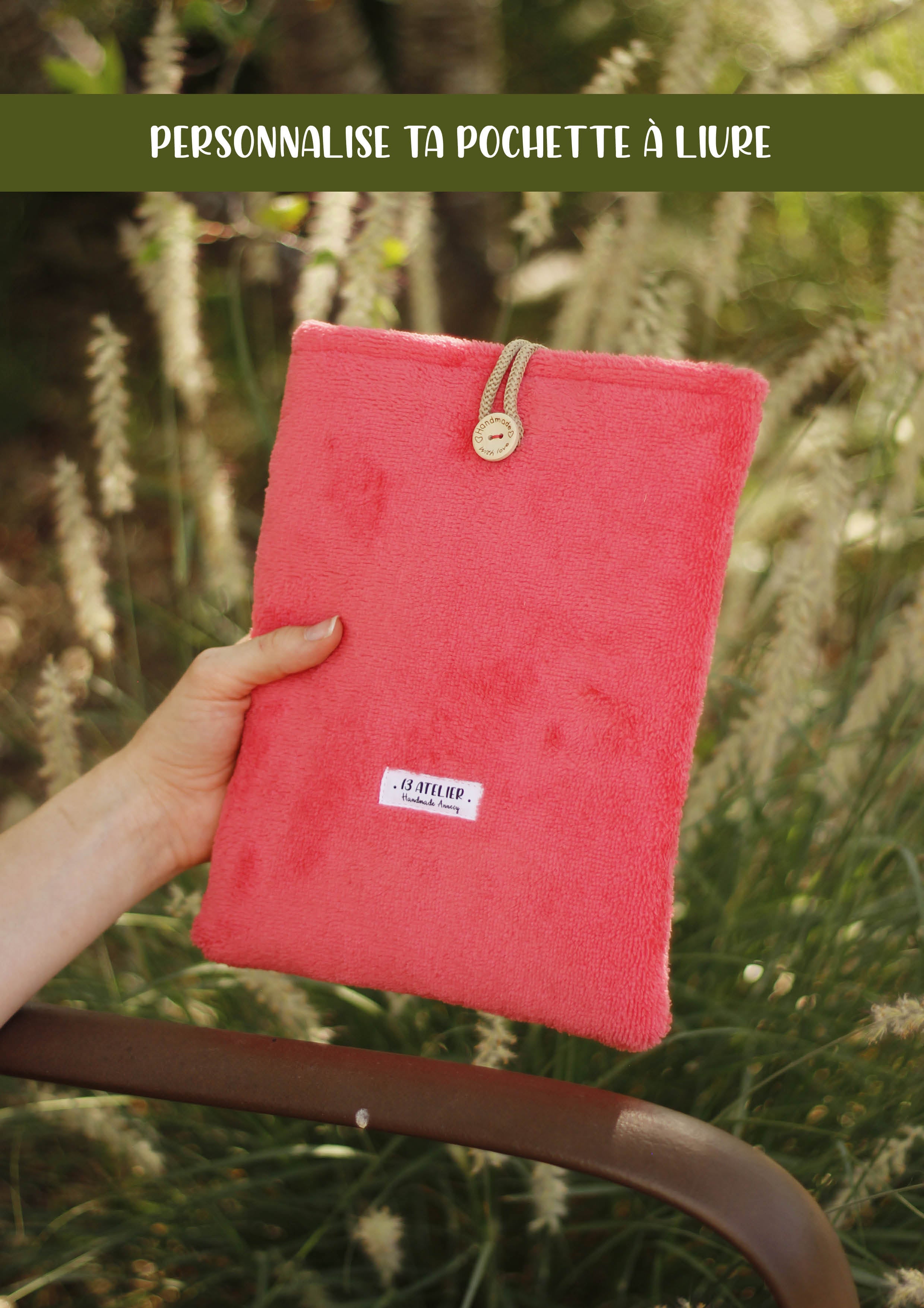 Personnalise ta pochette à livre