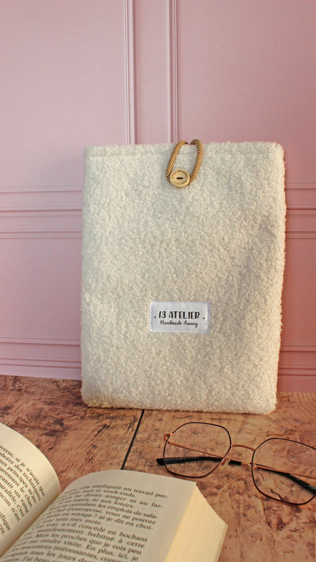 Pochette à livre bouclette