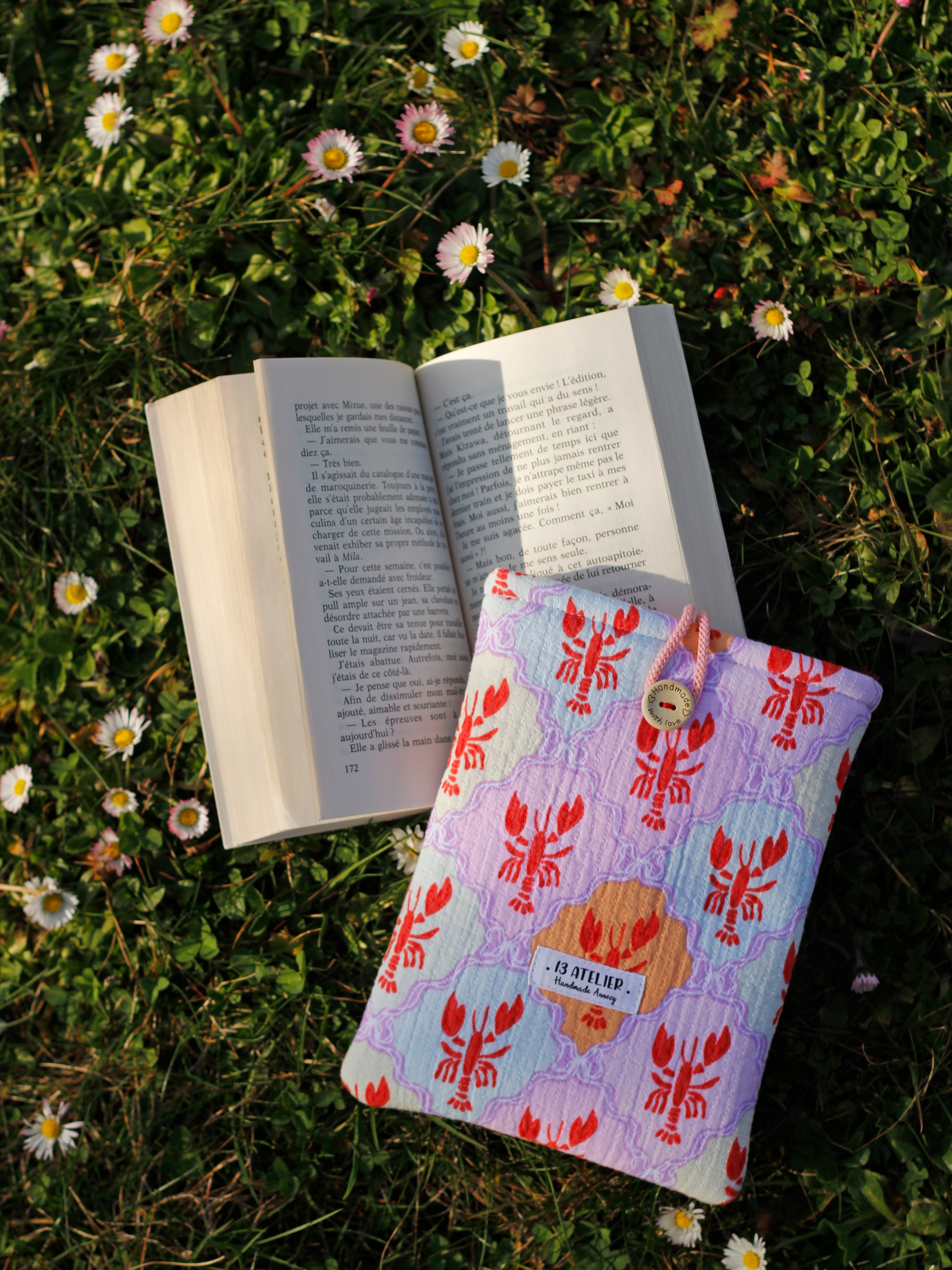 Pochette à livre homard